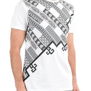Versace: White Graphic Crewneck T-Shirt (New w/ Tags)